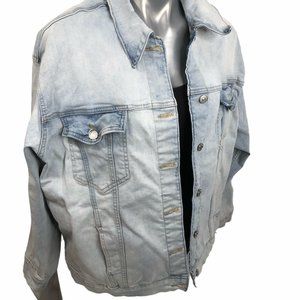 Levi's Light Wash Blue Denim Jean Jacket Sz XXL